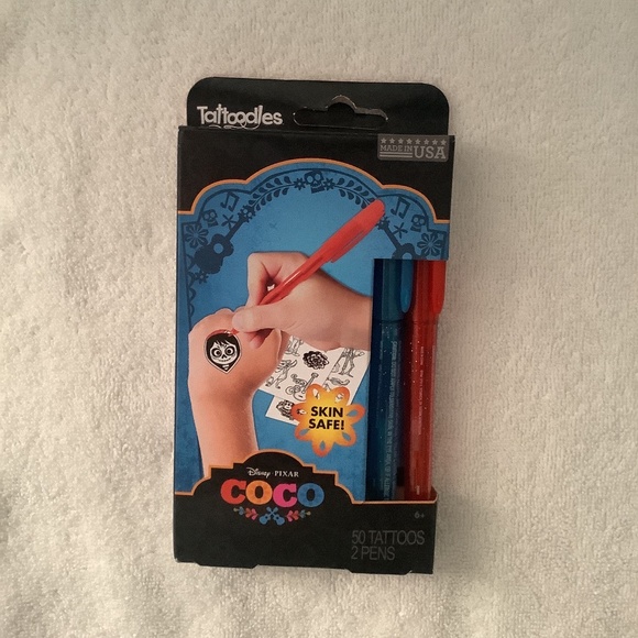 Disney Pixar Coco Tattoodles Sticker Tattoo Kit NIP - Picture 1 of 5